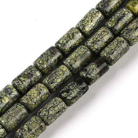 Natural Serpentine/Green Lace Stone Beads Strands G-H064-B01-01-1