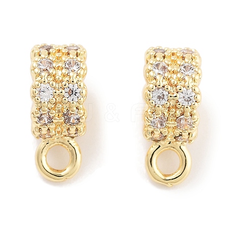 Brass with Cubic Zirconia Pendants KK-P271-07G-1