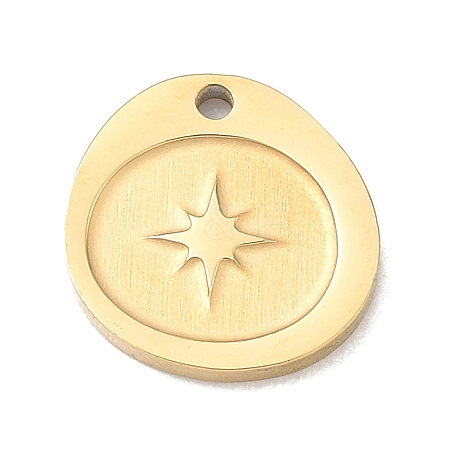 304 Stainless Steel Charms SA-CBA2714-02D-G-1