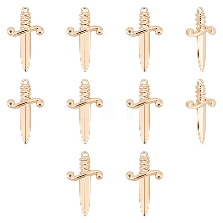 Unicraftale 10Pcs Brass Pendants KK-UN0001-27-1