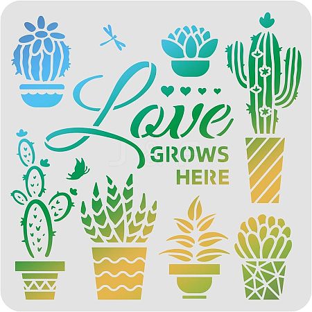 Plastic Reusable Drawing Painting Stencils Templates DIY-WH0172-461-1