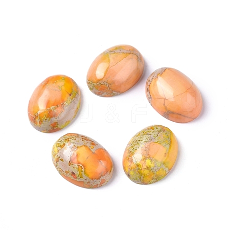 Synthetic Imperial Jasper Cabochons G-D0006-G02-14-1