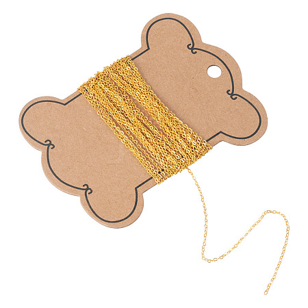 4M Soldered Brass Heart Chains CHC-TADJ0001-05G-1