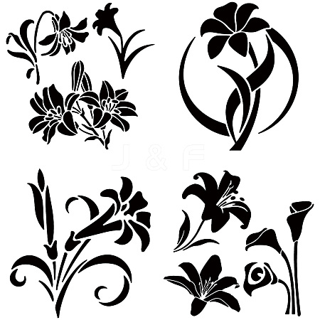 4Pcs 4 Styles PET Waterproof Self-adhesive Car Stickers DIY-WH0308-225A-027-1