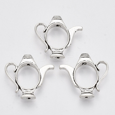 Tibetan Style Alloy Bead Frame TIBEB-N005-02AS-RS-1