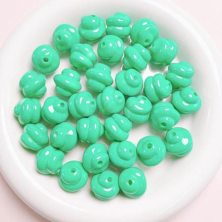 Opaque Acrylic Beads OACR-H034-39G-1