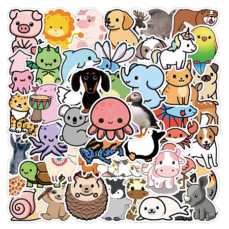 50Pcs Paper Stickers ZODI-PW0001-077-1