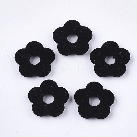 Flocky Acrylic Bead Frames X-OACR-T005-05-01-1
