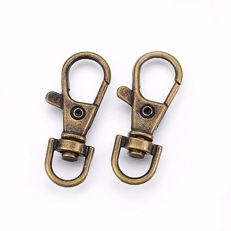 Tibetan Style Alloy Swivel Clasps X-PALLOY-F210-02AB-1