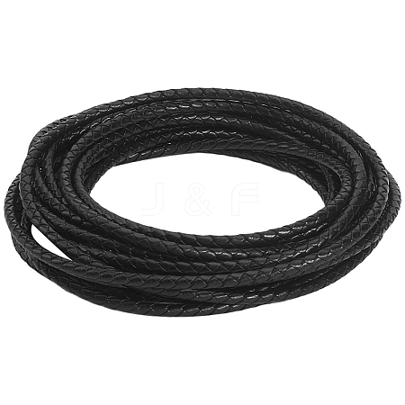 5M Round Braided Cowhide Letter Cord WL-GF0001-34B-03-1