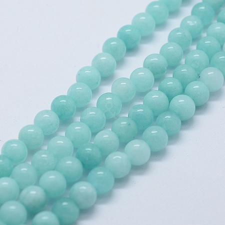Natural & Dyed White Jade Bead Strands X-G-P370-02-10mm-1