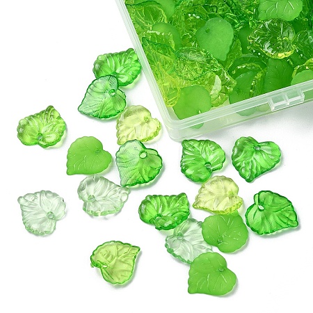 100G 5 Styles Transparent Acrylic Pendants TACR-YW0002-14-1