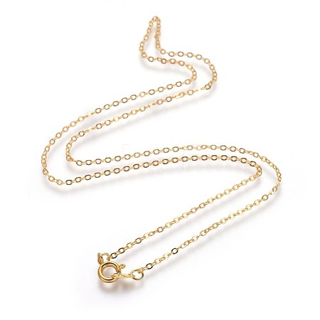 Brass Cable Chain Necklaces SW028-01G-NF-1
