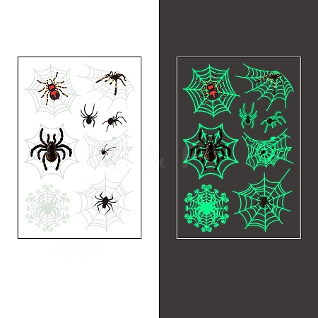 Hallowmas Luminous Glow in the Dark Removable Temporary Water Proof Tattoos Paper Stickers PW-WGAF489-09-1