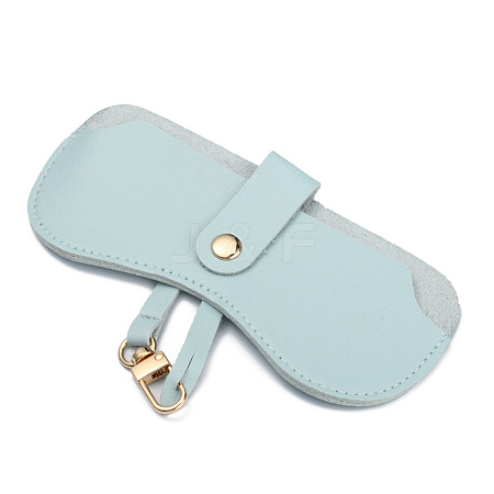 Portable PVC Leather Glasses Cases AJEW-WH0250-89D-1