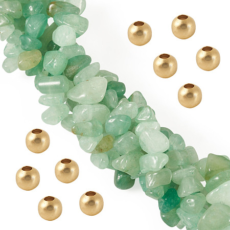 1 Strand Natural Green Aventurine Chip Beads Strands G-TAD0001-02A-1