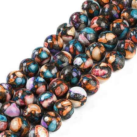 Natural Howlite Beads Strands G-Q017-C03-03-1