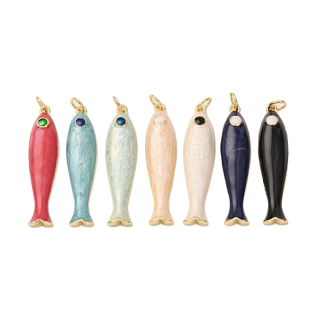 Brass Pendants KK-D019-29C-G-1