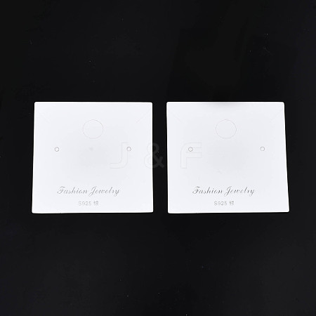 Rectangle Cardboard Jewelry Display Cards CDIS-N002-006-1