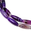 Natural Striped Agate/Banded Agate Beads Strands G-S280-10B-4