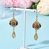Natural Tiger Eye Dangle Earrings EJEW-MZ00669-02-1