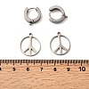 Unicraftal DIY Peace Sign Drop Earring Making Kit DIY-UN0003-27-2