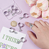 8Pcs 304 Stainless Steel Open Cuff Finger Ring RJEW-UN00036-4