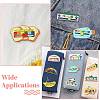 10Pcs 10 Styles Mood Social Battery Sliding Enamel Pins JEWB-CJ0001-52-7