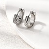 304 Stainless Steel Hoop Earrings EJEW-L302-03B-P-1