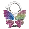 Glitter Butterfly Zinc Alloy Crystal Rhinestone Bag Hanger BAGH-F001-A05-1