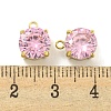 PVD Vacuum Plating Real 18K Gold Plated 304 Stainless Steel Cubic Zirconia Pendants STAS-L278-010G-02-3