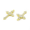 Rack Plating Alloy Rhinestone Pendants FIND-C018-23LG-2