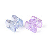 UV Plating Transparent Acrylic European Beads OACR-M027-02M-3