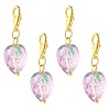 4Pcs Handmade Lampwork Strawberry Pendant Decorations HJEW-FS00041-03-1
