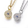 304 Stainless Steel Pendant Necklaces NJEW-L146-09-1