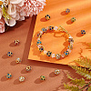   40Pcs 10 Colors Brass Rhinestone Beads KK-PH0006-03-5