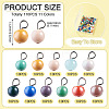 110Pcs 11 Styles Electroplate Round Glass Bead Charms PALLOY-TAC0307-4