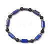 Natural & Synthetic Mixed Gemstone Beads Stretch Bracelets BJEW-JB12722-3