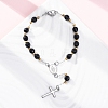 304 Stainless Steel Link Chain Bracelets BJEW-A032-07GP-01-1