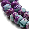 Synthetic Imperial Jasper Dyed Beads Strands G-D077-E01-01B-4