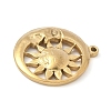 304 Stainless Steel Pendants STAS-R162-03G-02-2