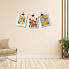 Rectangle Paper Hanging Painting HJEW-WH0034-015-4