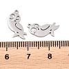 304 Stainless Steel Charms STAS-E521-07P-05-3