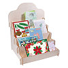 4-Tier Wood Display Riser Stands for Greeting Cards ODIS-GL0001-10-1