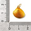 Brass Enamel Shell Charms KK-A268-08G-4