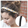 10Pcs 2 Styles Resin Firm Headband Non-slip Strip FIND-SP0020-61-6