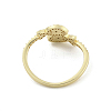 Brass Micro Pave Cubic Zirconia Cuff Finger Rings RJEW-H225-02G-3