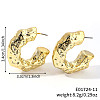 Geometric Shiny Plastic Stud Earrings FD4896-11-1