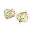Brass Micro Pave Cubic Zirconia Pendants KK-Q006-22G-01-2