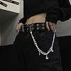 Alloy Rhinestone Butterfly Charms Boot Strap Chains AJEW-WH20048-21P-4